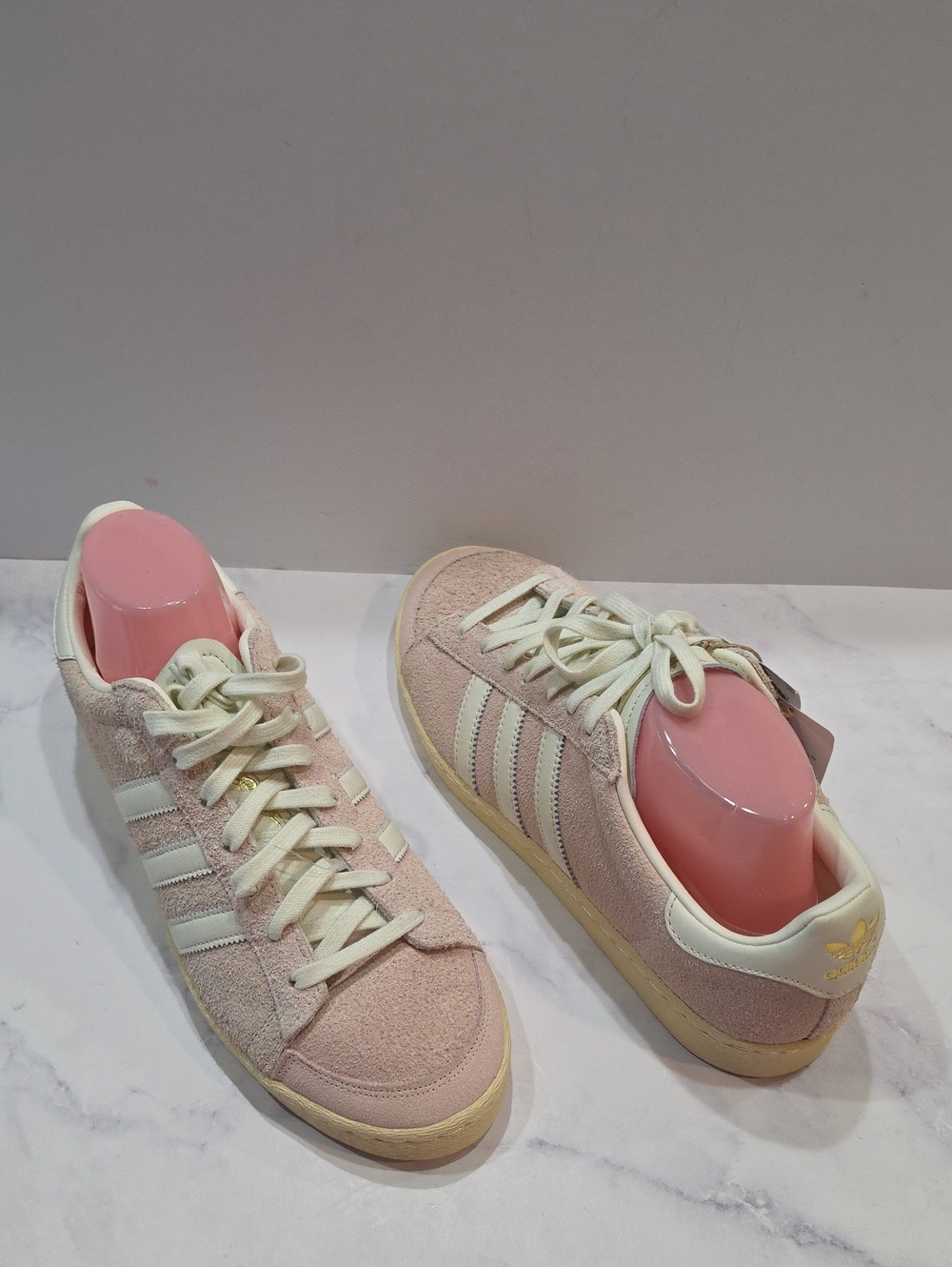 Adidas Jabbar Lo Pink Suede Low-Top Sneakers